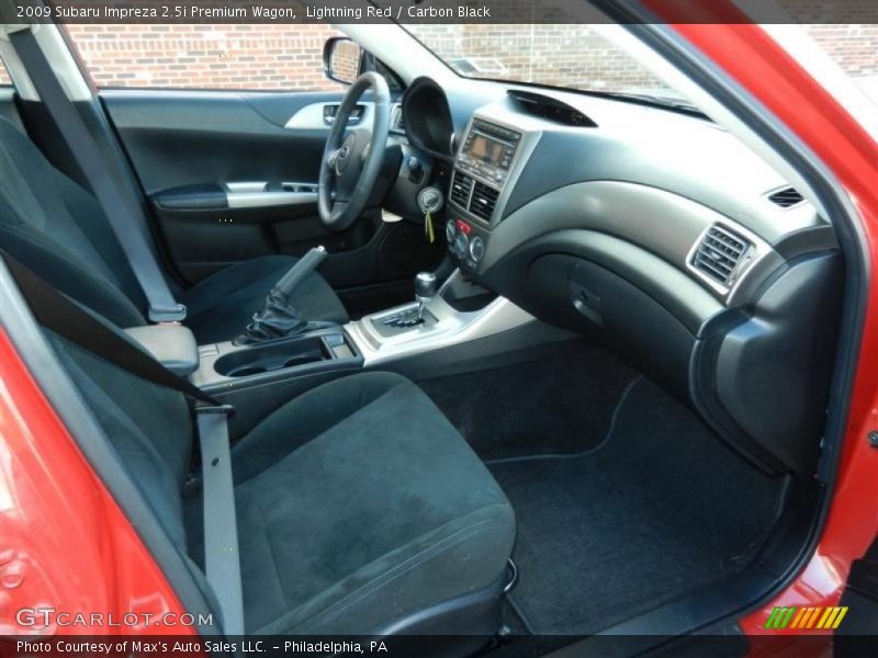 Lightning Red / Carbon Black 2009 Subaru Impreza 2.5i Premium Wagon