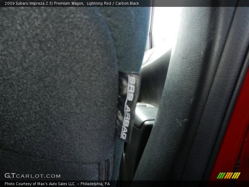 Lightning Red / Carbon Black 2009 Subaru Impreza 2.5i Premium Wagon