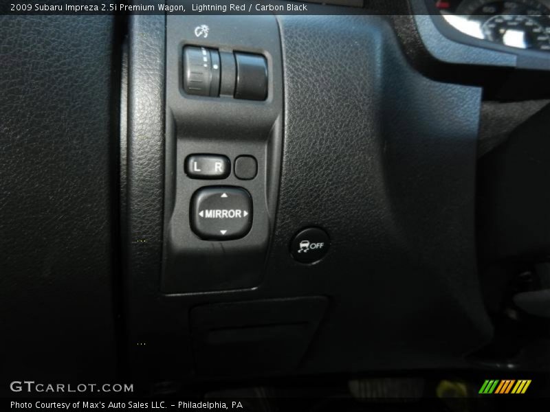 Lightning Red / Carbon Black 2009 Subaru Impreza 2.5i Premium Wagon