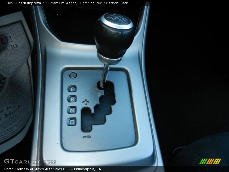 Lightning Red / Carbon Black 2009 Subaru Impreza 2.5i Premium Wagon