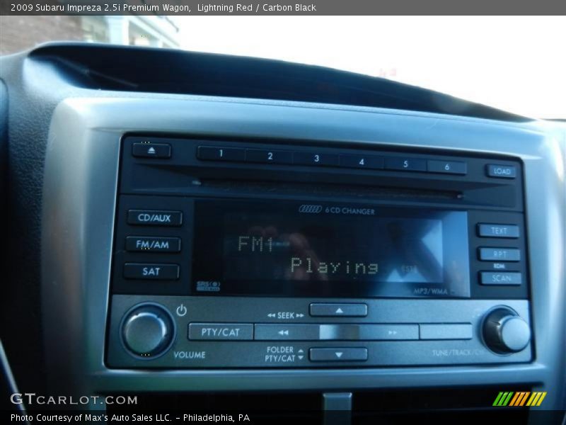 Lightning Red / Carbon Black 2009 Subaru Impreza 2.5i Premium Wagon