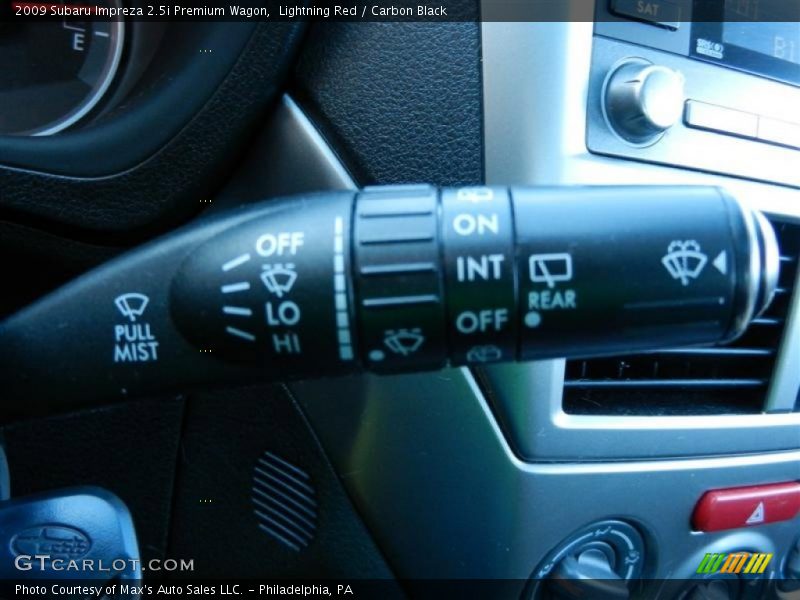 Lightning Red / Carbon Black 2009 Subaru Impreza 2.5i Premium Wagon