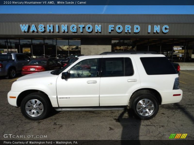 White Suede / Camel 2010 Mercury Mountaineer V6 AWD