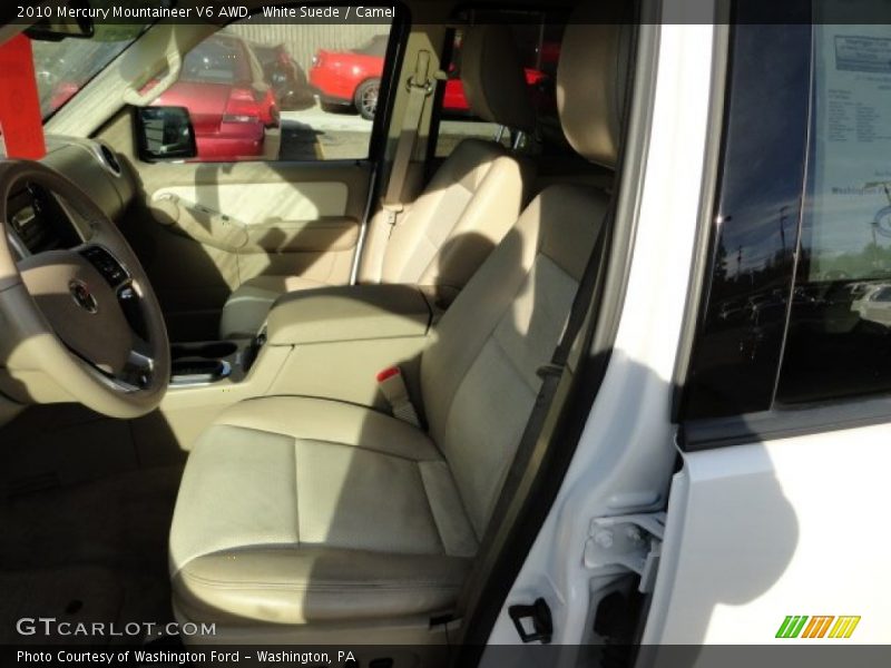 White Suede / Camel 2010 Mercury Mountaineer V6 AWD