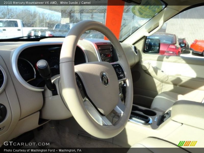 White Suede / Camel 2010 Mercury Mountaineer V6 AWD