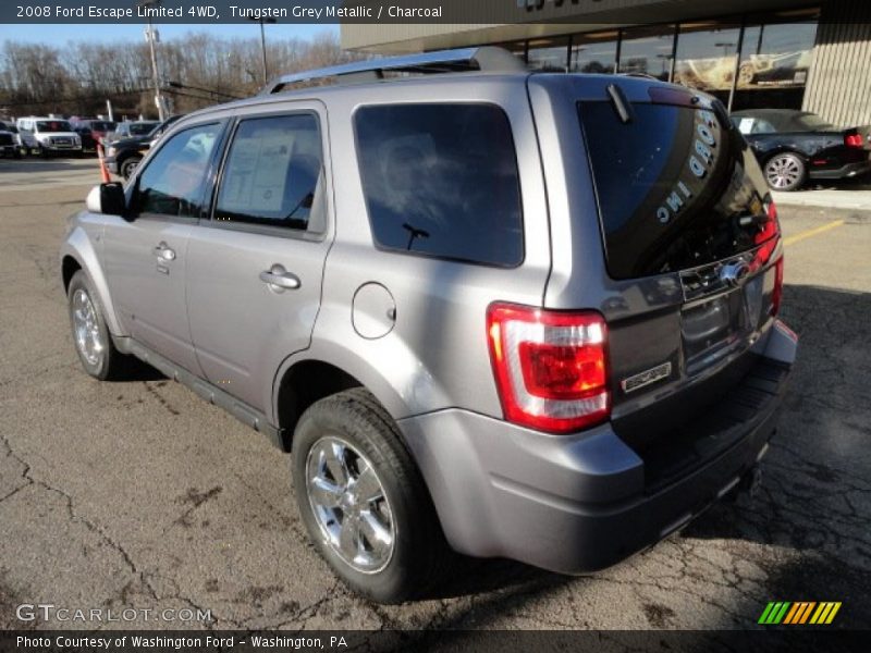 Tungsten Grey Metallic / Charcoal 2008 Ford Escape Limited 4WD