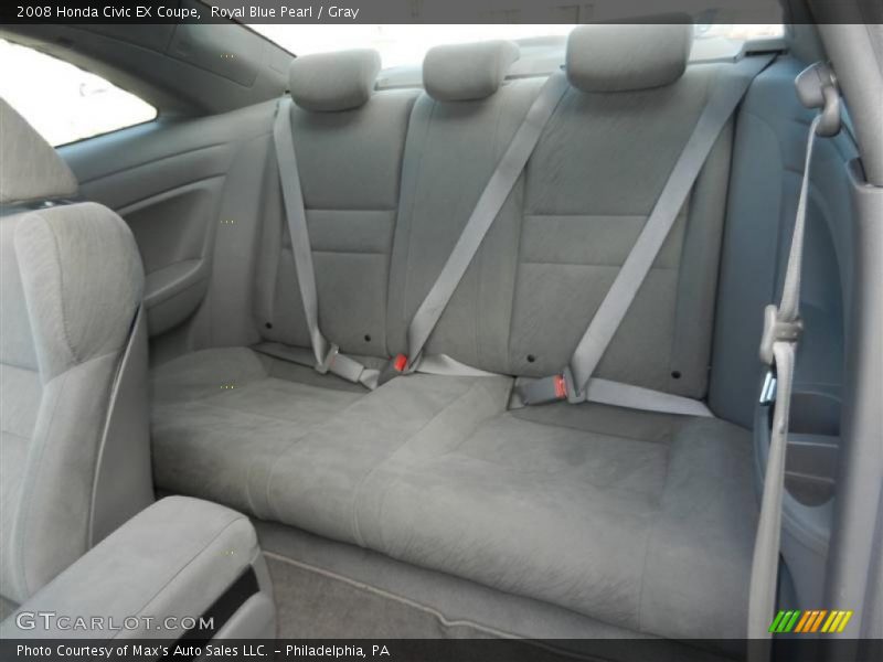 Royal Blue Pearl / Gray 2008 Honda Civic EX Coupe