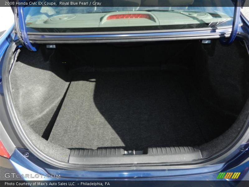 Royal Blue Pearl / Gray 2008 Honda Civic EX Coupe