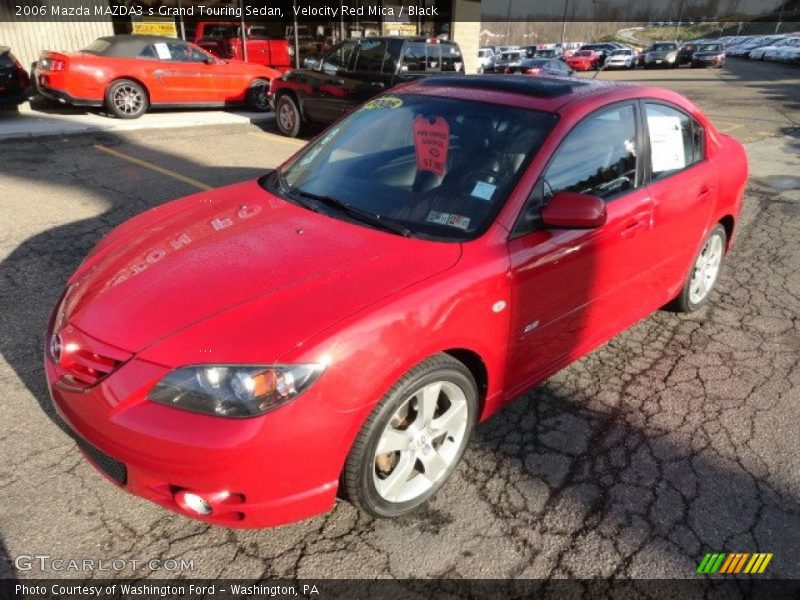 Velocity Red Mica / Black 2006 Mazda MAZDA3 s Grand Touring Sedan