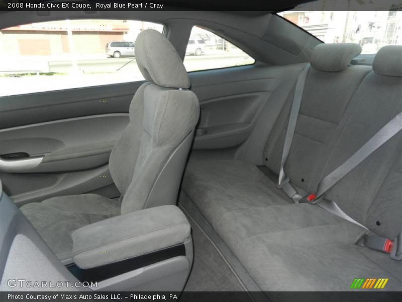 Royal Blue Pearl / Gray 2008 Honda Civic EX Coupe