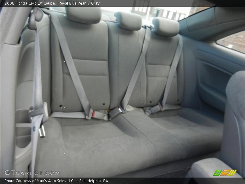 Royal Blue Pearl / Gray 2008 Honda Civic EX Coupe