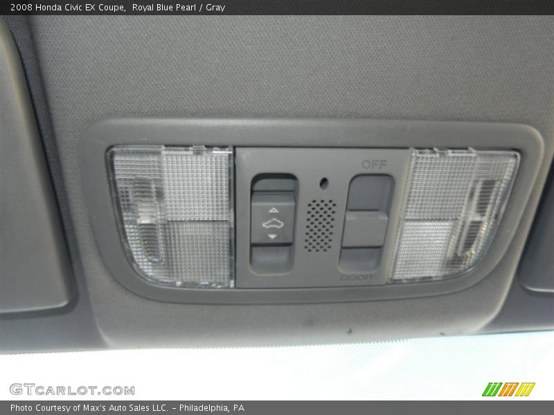 Royal Blue Pearl / Gray 2008 Honda Civic EX Coupe