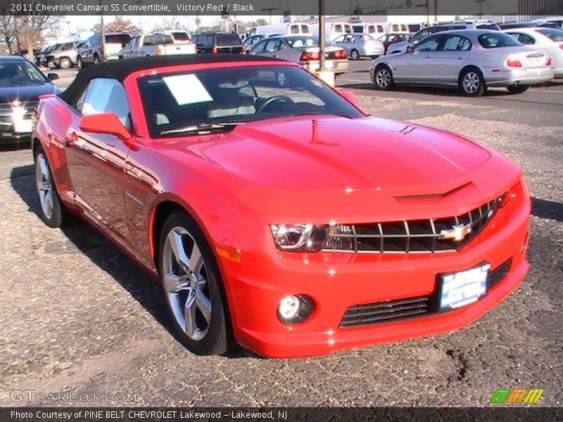 Victory Red / Black 2011 Chevrolet Camaro SS Convertible