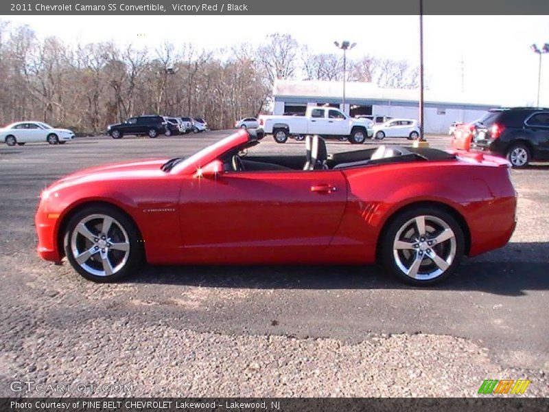 Victory Red / Black 2011 Chevrolet Camaro SS Convertible