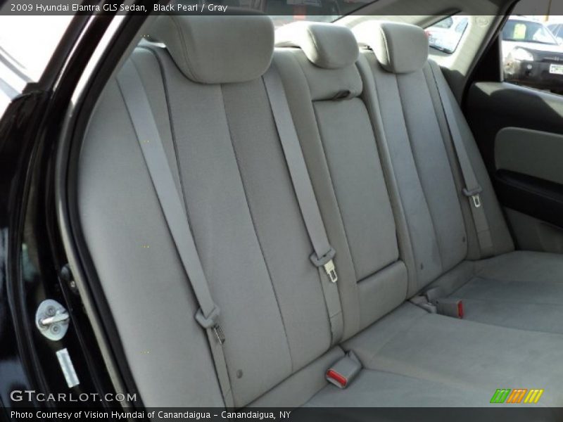 Black Pearl / Gray 2009 Hyundai Elantra GLS Sedan