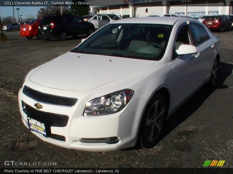 Summit White / Ebony 2011 Chevrolet Malibu LT