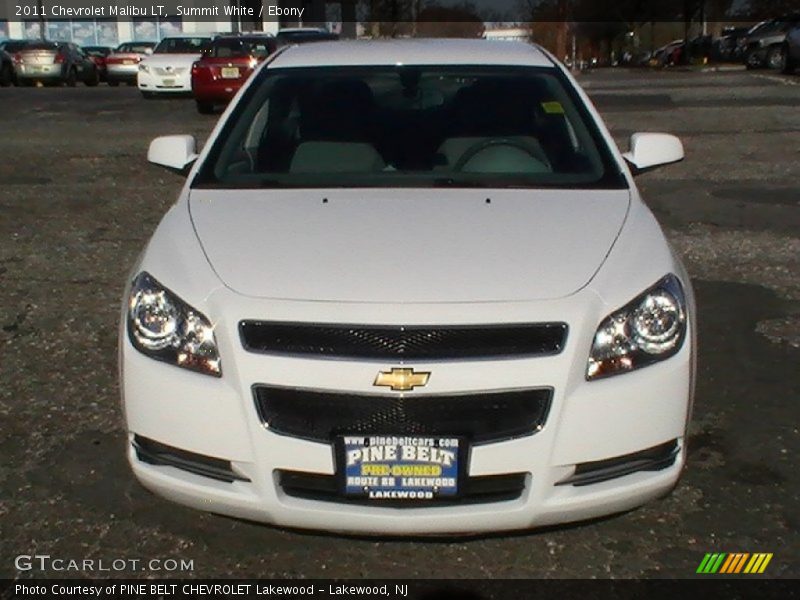 Summit White / Ebony 2011 Chevrolet Malibu LT