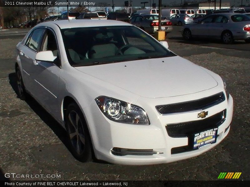 Summit White / Ebony 2011 Chevrolet Malibu LT