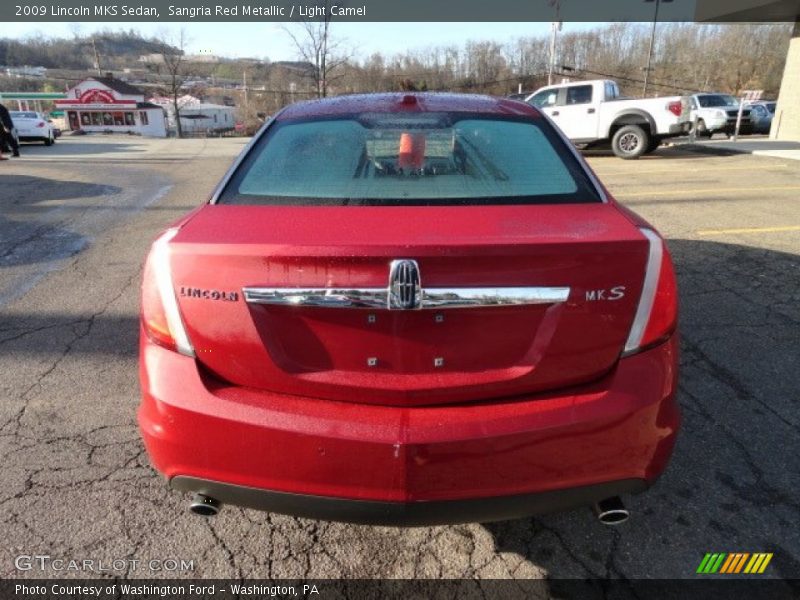 Sangria Red Metallic / Light Camel 2009 Lincoln MKS Sedan