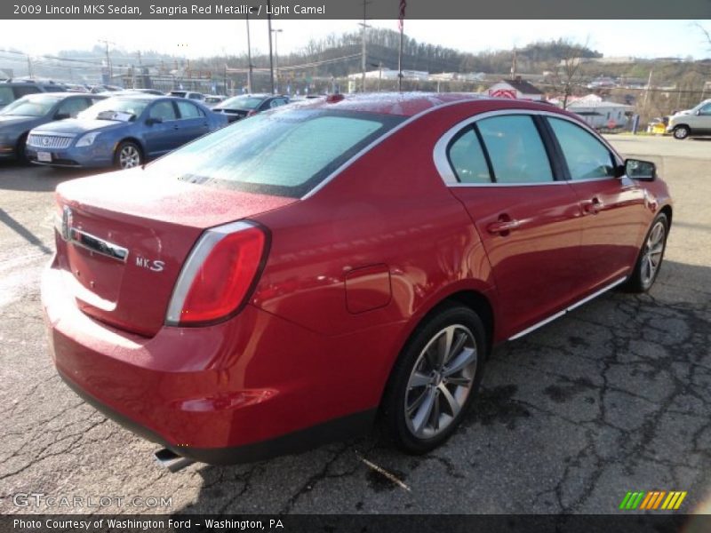 Sangria Red Metallic / Light Camel 2009 Lincoln MKS Sedan