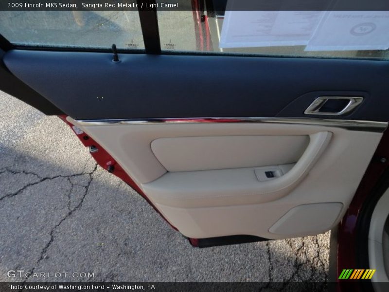 Sangria Red Metallic / Light Camel 2009 Lincoln MKS Sedan