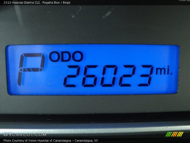 Regatta Blue / Beige 2010 Hyundai Elantra GLS