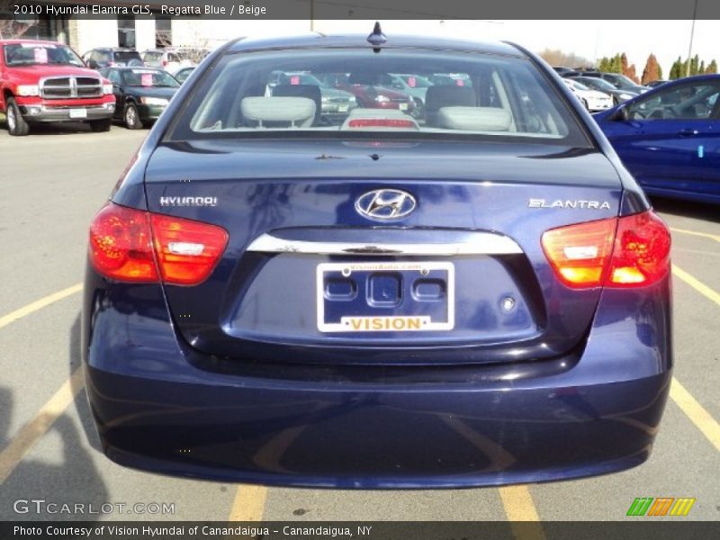 Regatta Blue / Beige 2010 Hyundai Elantra GLS