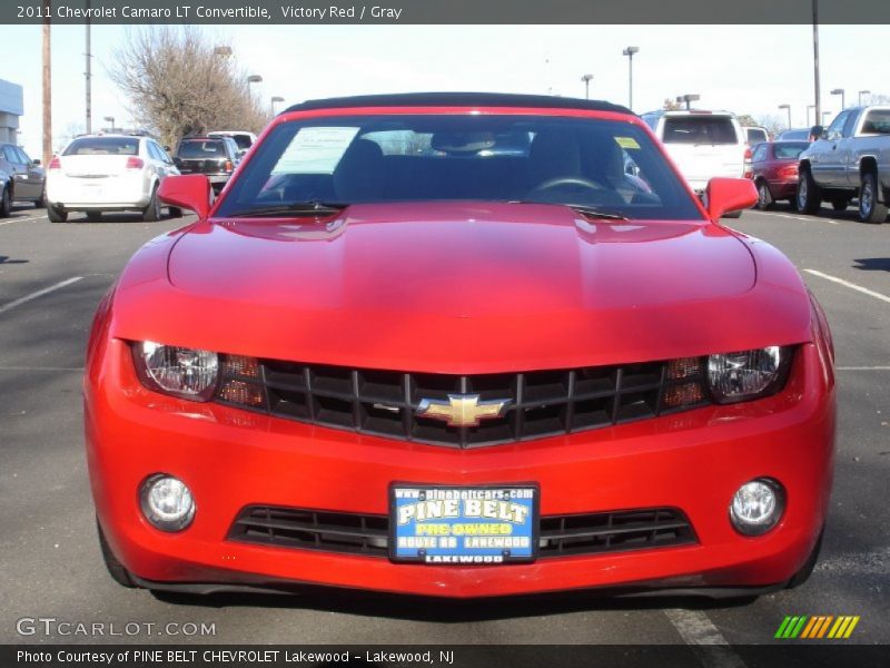 Victory Red / Gray 2011 Chevrolet Camaro LT Convertible
