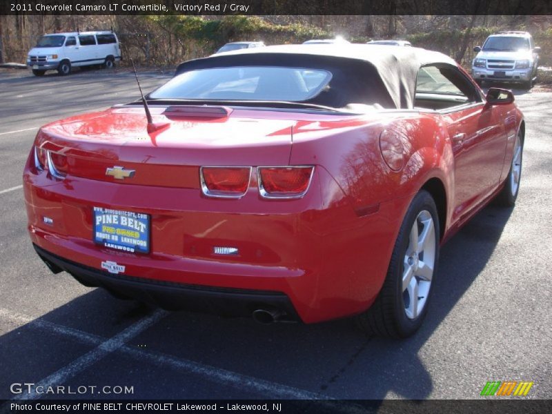 Victory Red / Gray 2011 Chevrolet Camaro LT Convertible