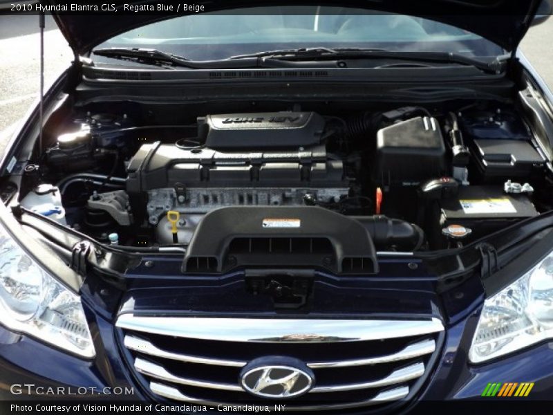 Regatta Blue / Beige 2010 Hyundai Elantra GLS
