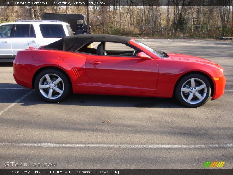 Victory Red / Gray 2011 Chevrolet Camaro LT Convertible