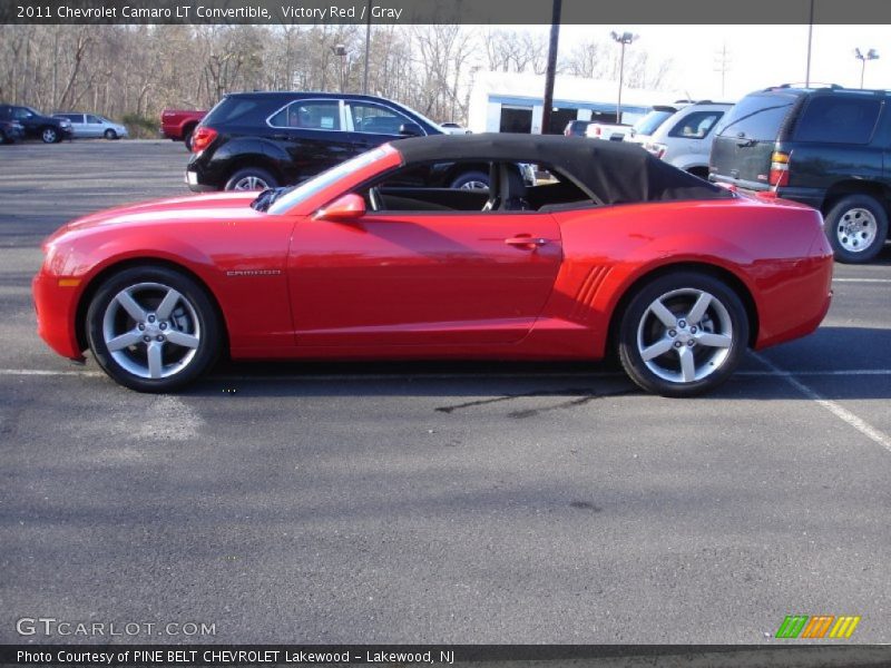 Victory Red / Gray 2011 Chevrolet Camaro LT Convertible