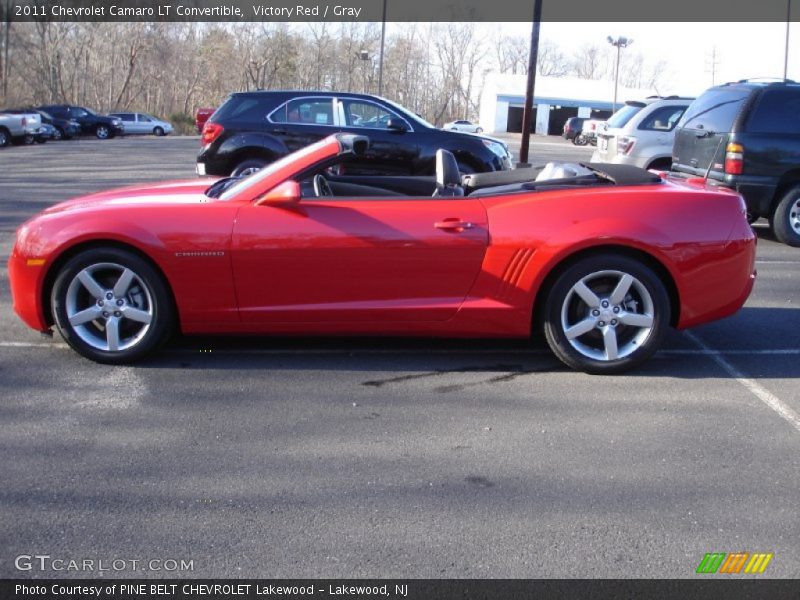 Victory Red / Gray 2011 Chevrolet Camaro LT Convertible