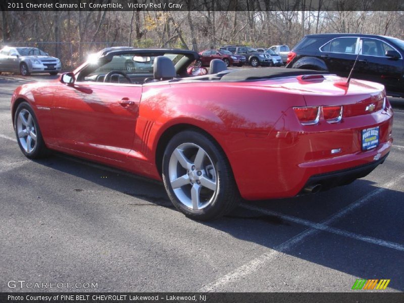 Victory Red / Gray 2011 Chevrolet Camaro LT Convertible