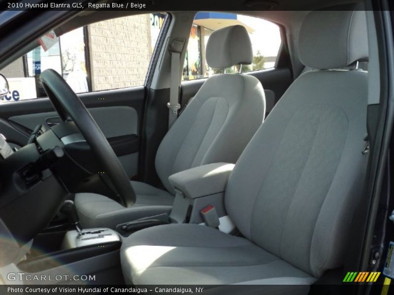 Regatta Blue / Beige 2010 Hyundai Elantra GLS