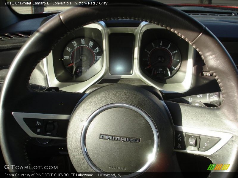 Victory Red / Gray 2011 Chevrolet Camaro LT Convertible