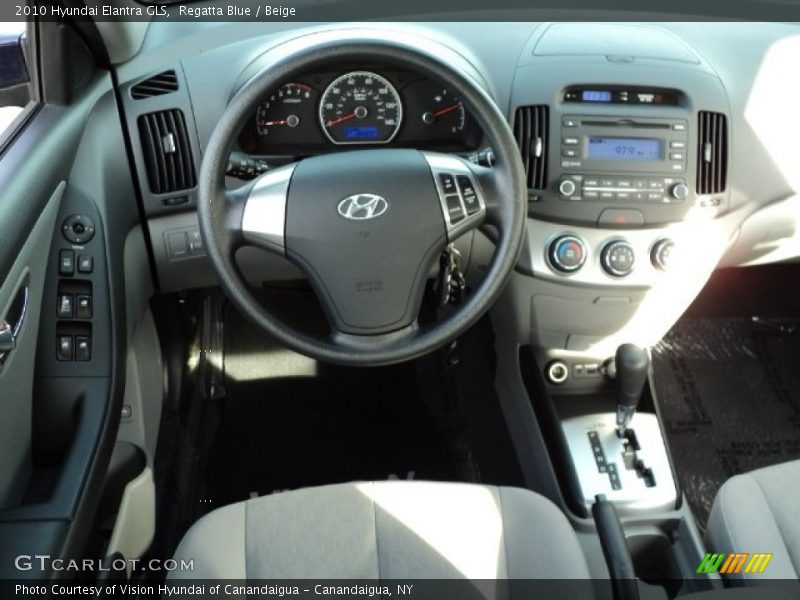 Regatta Blue / Beige 2010 Hyundai Elantra GLS