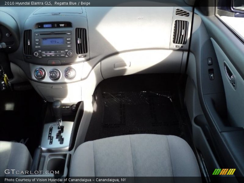 Regatta Blue / Beige 2010 Hyundai Elantra GLS