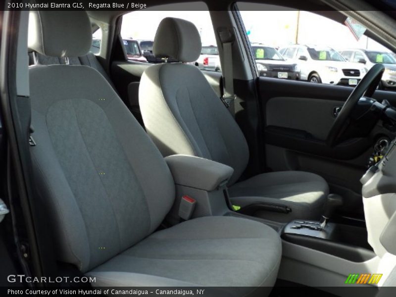 Regatta Blue / Beige 2010 Hyundai Elantra GLS