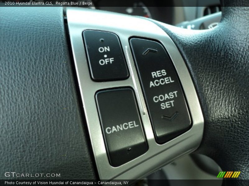 Regatta Blue / Beige 2010 Hyundai Elantra GLS