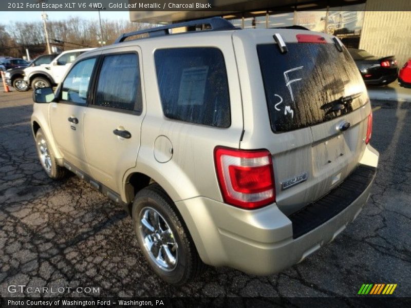 Gold Leaf Metallic / Charcoal Black 2012 Ford Escape XLT V6 4WD