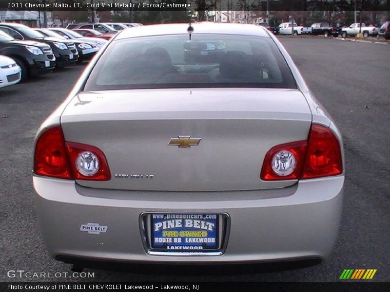 Gold Mist Metallic / Cocoa/Cashmere 2011 Chevrolet Malibu LT