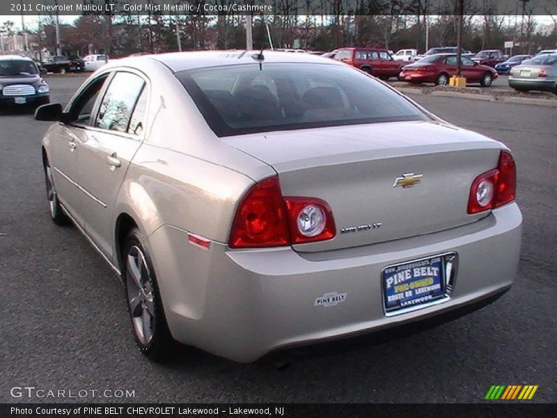 Gold Mist Metallic / Cocoa/Cashmere 2011 Chevrolet Malibu LT