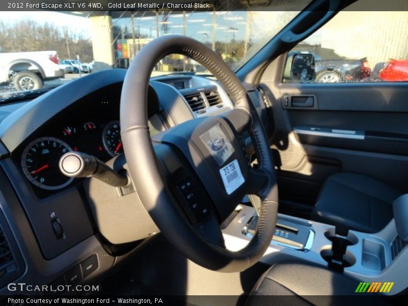 Gold Leaf Metallic / Charcoal Black 2012 Ford Escape XLT V6 4WD
