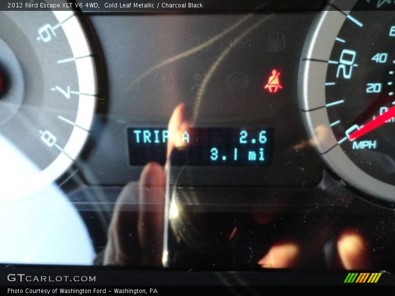 Gold Leaf Metallic / Charcoal Black 2012 Ford Escape XLT V6 4WD
