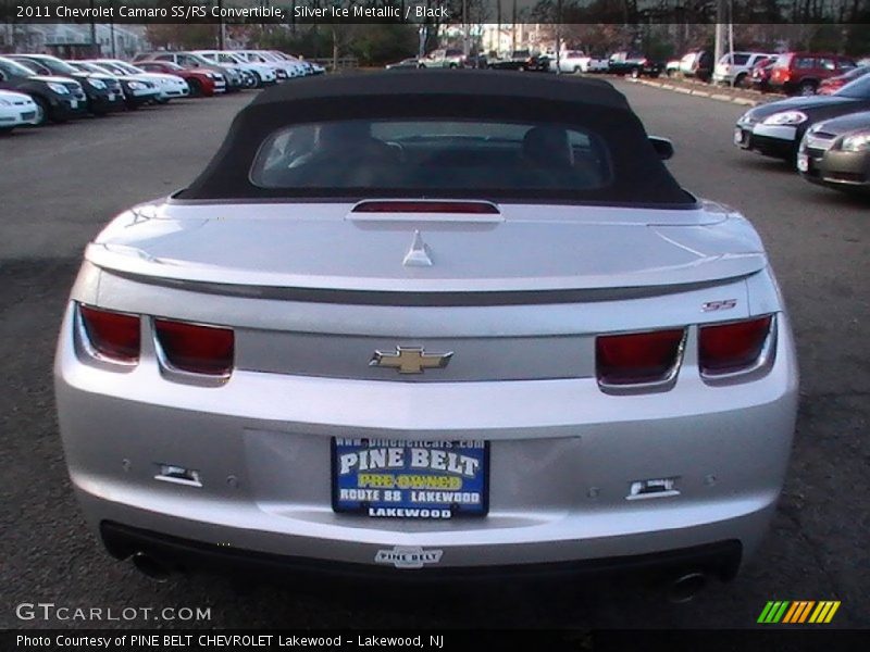 Silver Ice Metallic / Black 2011 Chevrolet Camaro SS/RS Convertible
