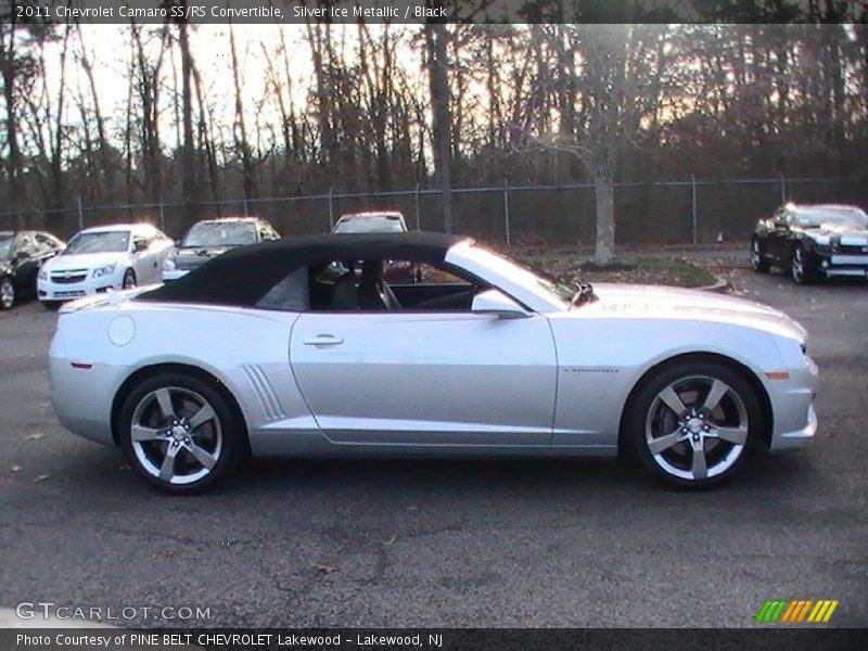 Silver Ice Metallic / Black 2011 Chevrolet Camaro SS/RS Convertible