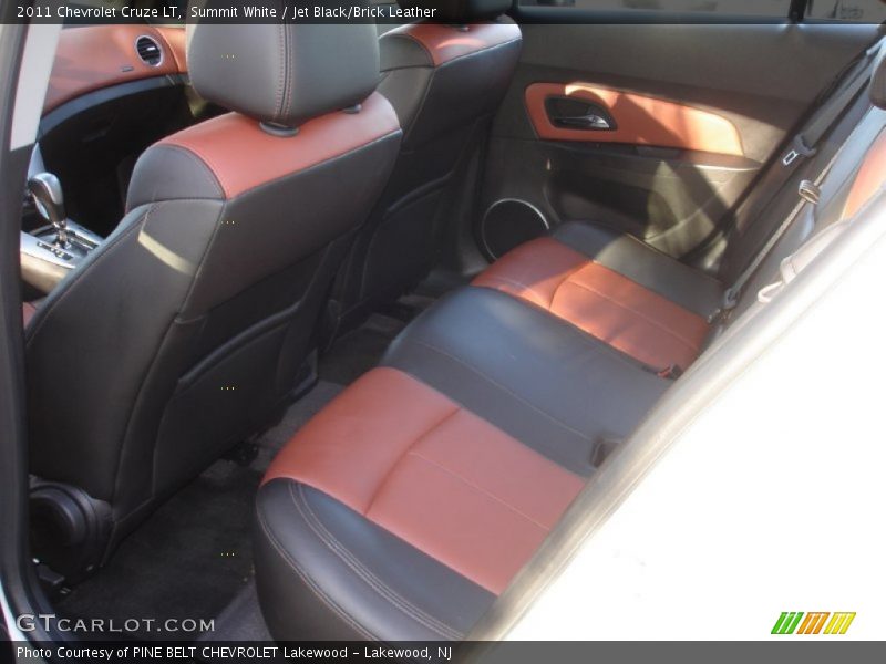Summit White / Jet Black/Brick Leather 2011 Chevrolet Cruze LT