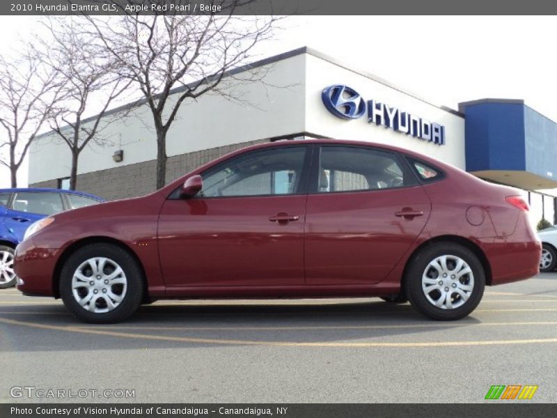 Apple Red Pearl / Beige 2010 Hyundai Elantra GLS