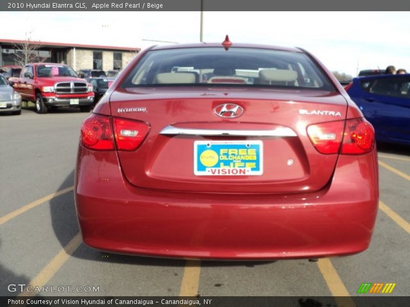 Apple Red Pearl / Beige 2010 Hyundai Elantra GLS